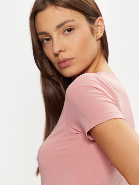 Guess Jeans Guess Jeans T-Shirt W4YI02 J1314 Różowy Regular Fit