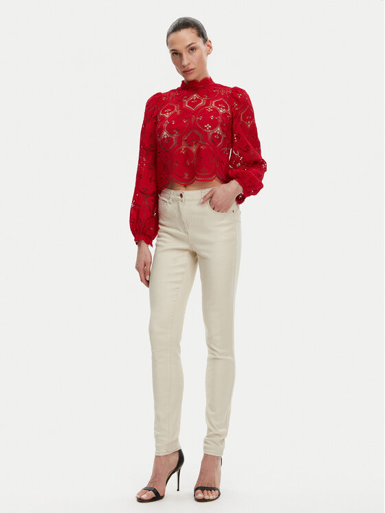 Morgan Morgan Jeansy 251-PEWELI Beżowy Slim Fit