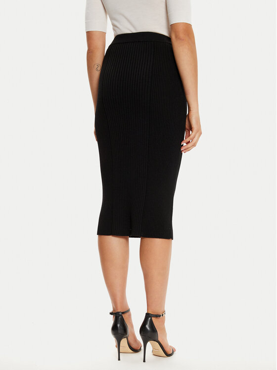 Luisa Spagnoli Luisa Spagnoli Puzdrová sukňa Maionese 58497 Čierna Slim Fit