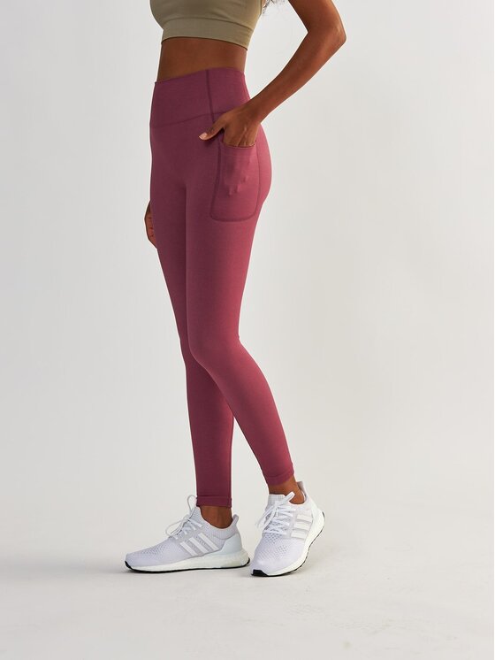 BeShaped BeShaped Legginsy z Kieszeniami Lift Me Up Różowe złoto Shaping Fit
