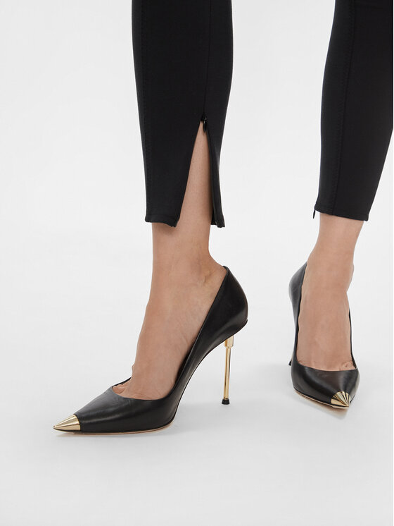Elisabetta Franchi Elisabetta Franchi Spodnie materiałowe PA-036-37E2-V420 Czarny Slim Fit