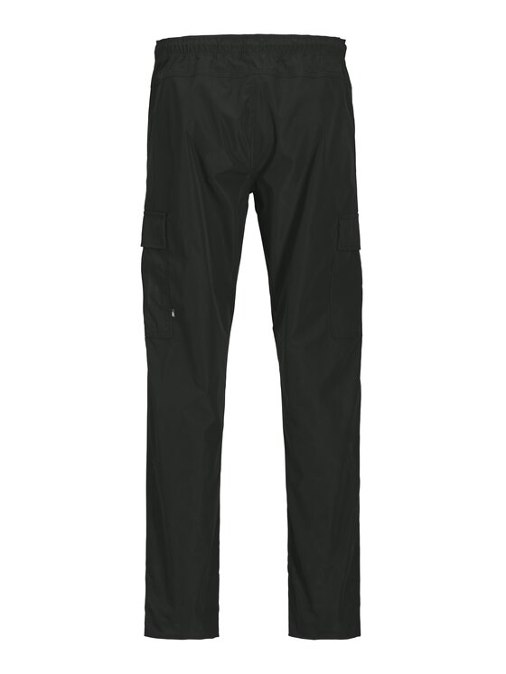 Jack & Jones Jack & Jones Medžiaginės kelnės Kane 12278911 Juoda Relaxed Fit