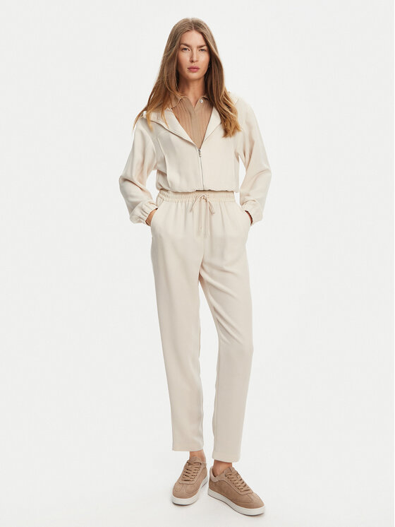 Marella Marella Felpa Daria 2513041045 Écru Regular Fit