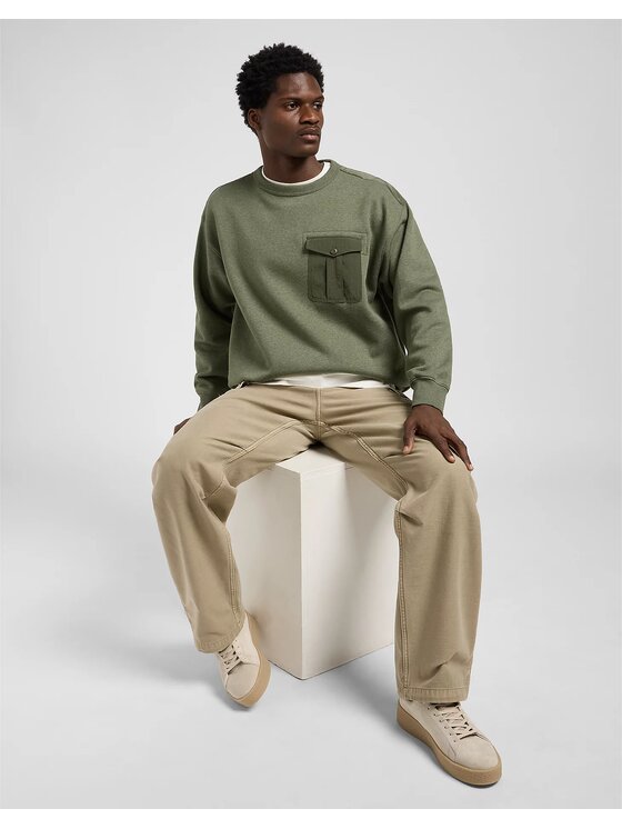 Lee Lee Pantaloni di tessuto Parachute Cargo Kansas Beige Straight Fit