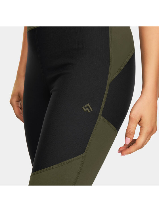 Alpinus Alpinus Legginsy Orta Khaki Slim Fit