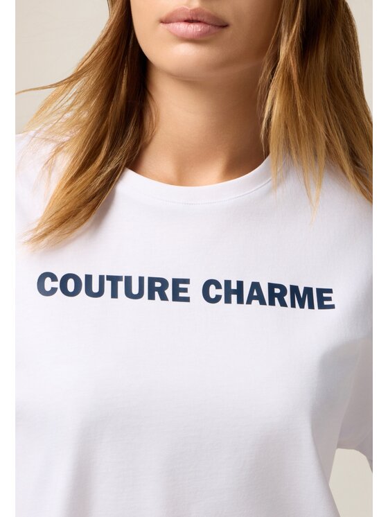 Oltre Oltre T-shirt G053J004421N011 Bianco Regular Fit