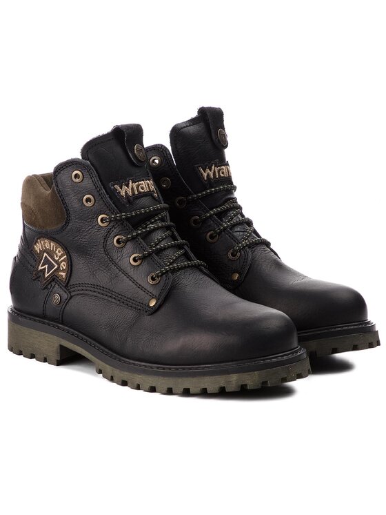 Wrangler Wrangler Žygio batai Yuma Patch WM182003 Juoda
