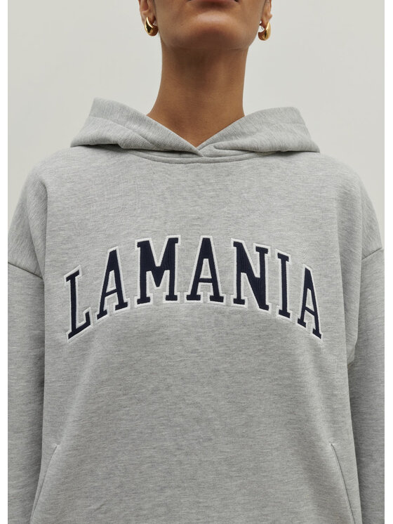 La Mania La Mania Felpa LOS Grigio chiaro Basic Fit