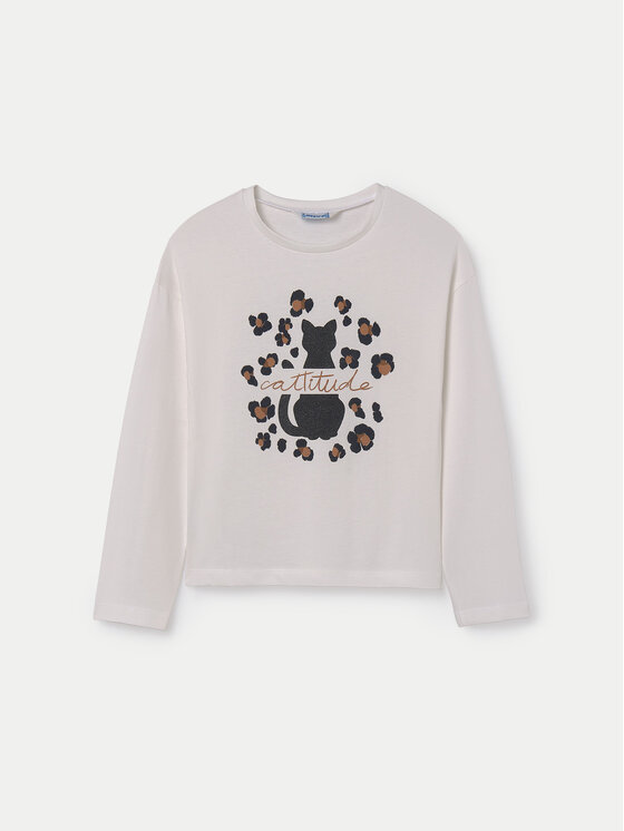 Mayoral Mayoral Bluse 7014 Écru Regular Fit