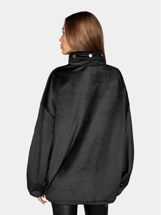 MADE BY SOCIETY MADE BY SOCIETY Kurtka anorak Noir Sable - H27738 Czarny Basic Fit