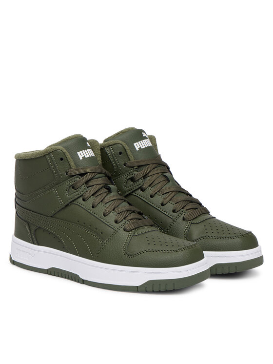 Puma Puma Сникърси Rebound Slam Mid Wtr Jr 40880302 Тъмнозелен