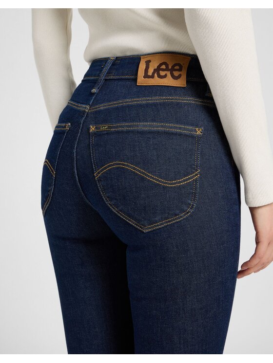 Lee Lee Jeansy SCARLETT HIGH Niebieski Skinny Fit
