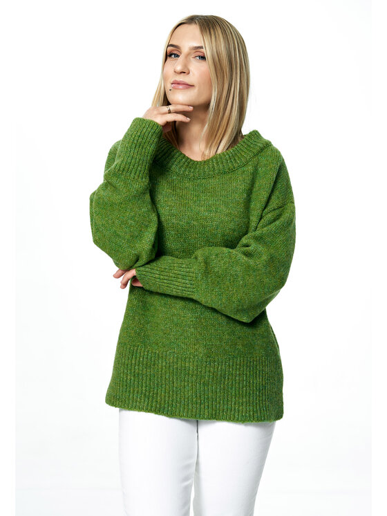 FIGL FIGL Πουλόβερ M882 Πράσινο Oversize
