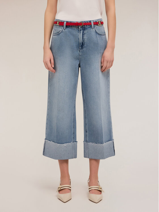 Motivi Motivi Jeans P567Q004016N004 Turchese Cropp Fit