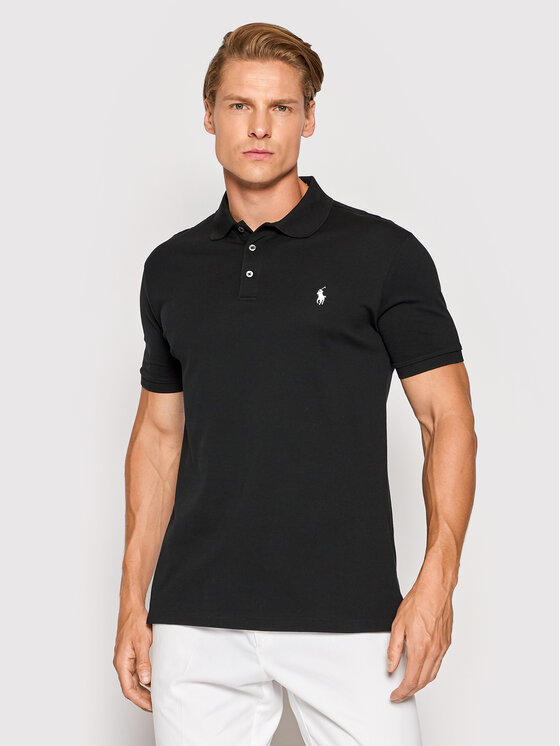 Polo Ralph Lauren Polo Ralph Lauren Поло 710541705 Чорний Slim Fit