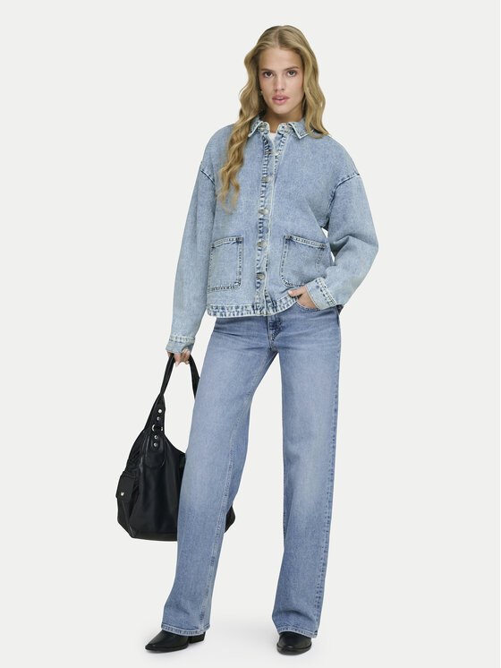 ONLY ONLY Geacă de blugi Lara 15372651 Albastru Regular Fit