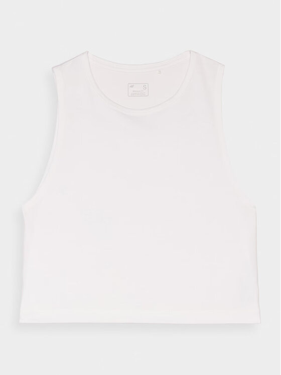 4F 4F T-shirt 4FRAW24TSLEF183-11S Bianco Regular Fit