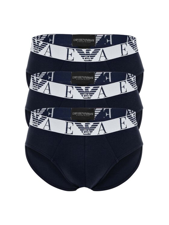 Emporio Armani Underwear Komplet 3 par slipów EM000258 AF14131 MB139 Granatowy