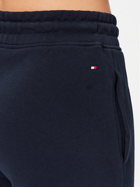 Tommy Hilfiger Tommy Hilfiger Spodnie dresowe WW0WW40083 Granatowy Tapered Fit