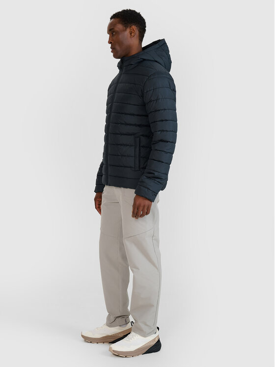 4F 4F Kurtka puchowa BASIC+ Czarny Regular Fit
