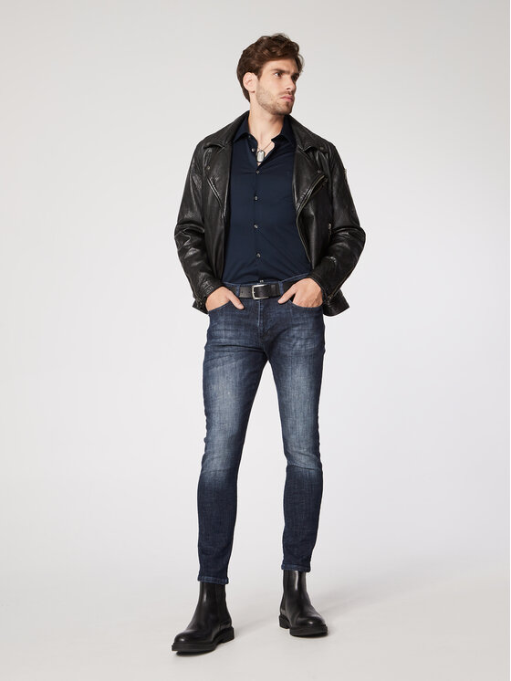 Rage Age Rage Age Сорочка Mercury Cиній Slim Fit
