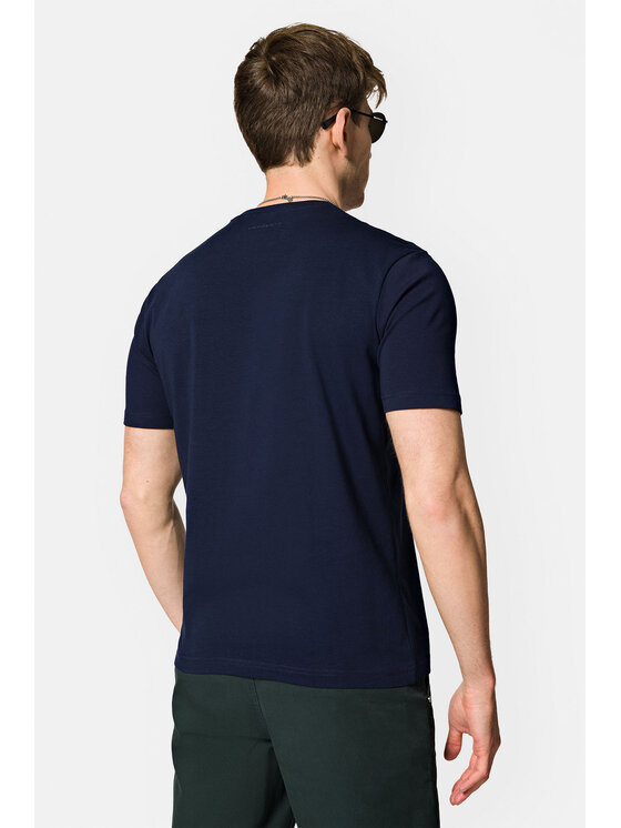 Lancerto Lancerto T-Shirt Roth TS073123000014 Granatowy Regular Fit