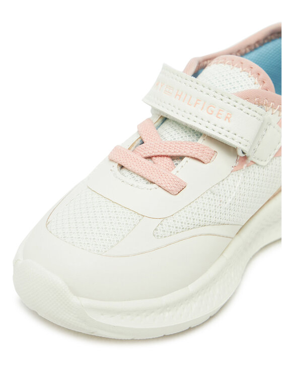 Tommy Hilfiger Tommy Hilfiger Sneakers Low Cut Lace-Up/Velcro Sneaker T1A9-33755-1697 M Bianco
