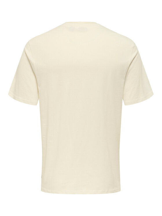 Only & Sons Only & Sons T-Shirt Magdy 22029454 Biały Regular Fit