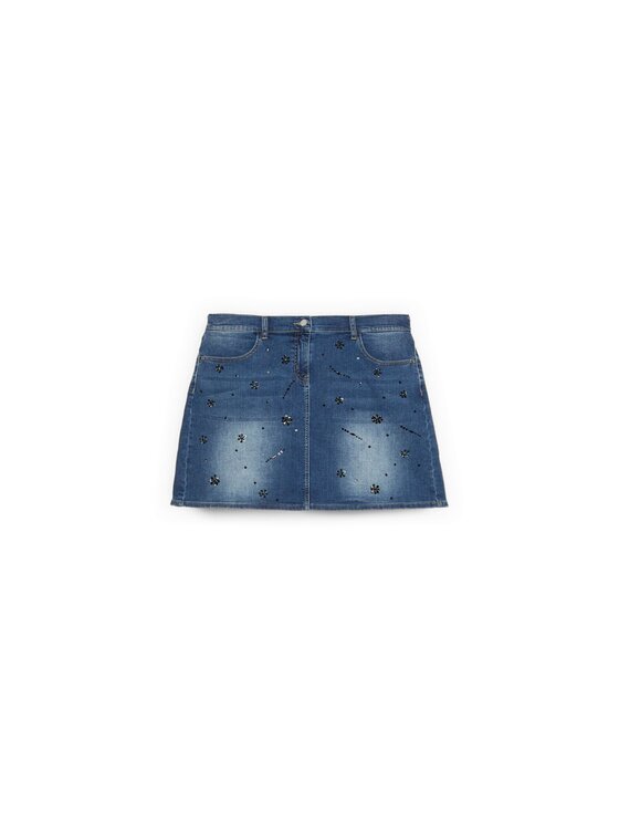 Fiorella Rubino Fiorella Rubino Minigonna 1438T000379N024 Blu A-Line Fit