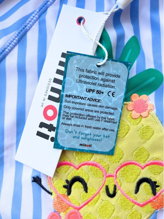 minoti minoti Strój kąpielowy 30SWIM101 Błękitny
