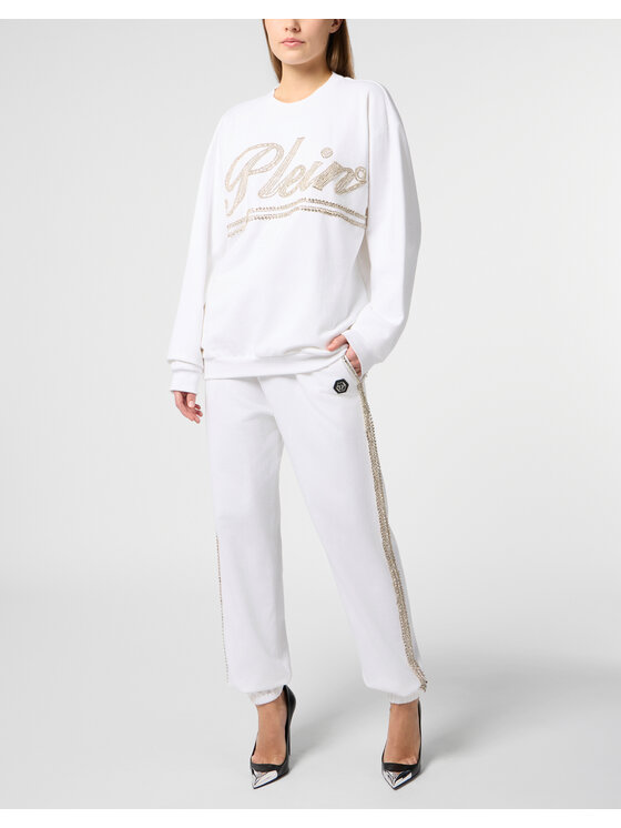 PHILIPP PLEIN PHILIPP PLEIN Bluza 29016 Biały Regular Fit