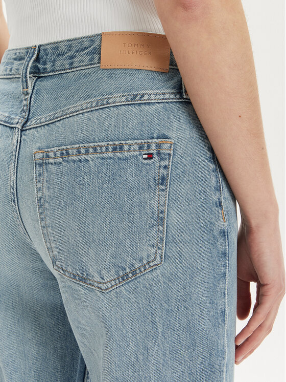 Tommy Hilfiger Tommy Hilfiger Jeans hlače Classic WW0WW41307 Modra Straight Fit