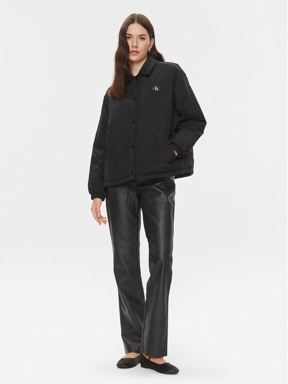 Calvin Klein Jeans Calvin Klein Jeans Prehodna jakna Skater J20J222589 Črna Relaxed Fit