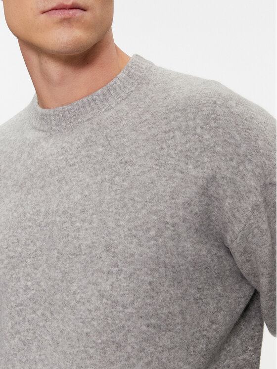 Calvin Klein Calvin Klein Sweter K10K110401 Szary Regular Fit