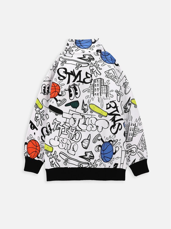 Coccodrillo Coccodrillo Світшот ZC3132201ASK Білий Regular Fit