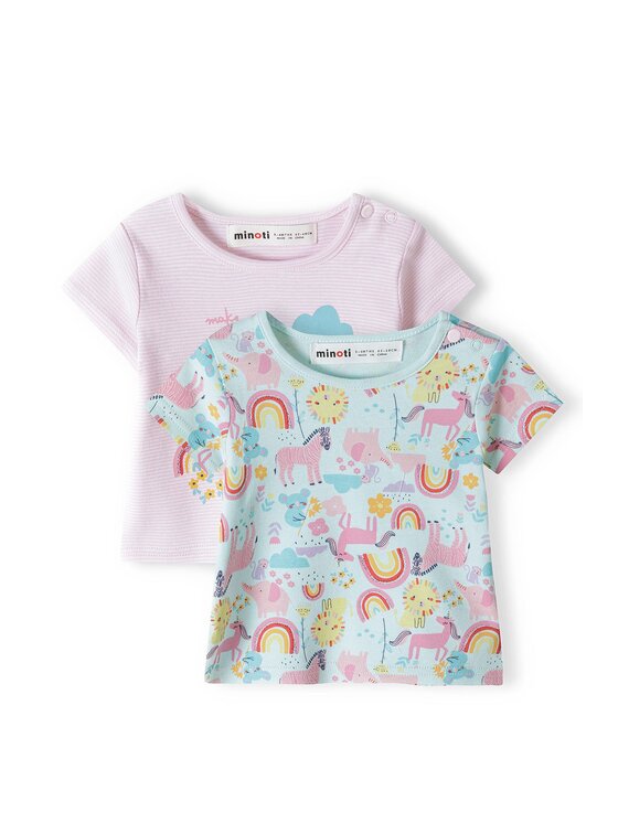 MINOTI MINOTI Komplet 2 t-shirtów imagine 1 Turkusowy Regular Fit