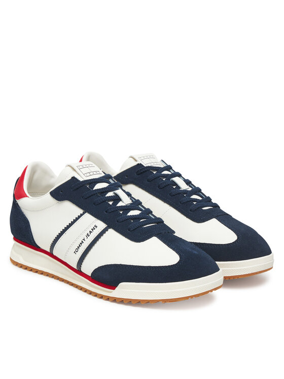 Tommy Jeans Tommy Jeans Sneakersy Tjm Retro Runner Cleated EM0EM01619 Biały
