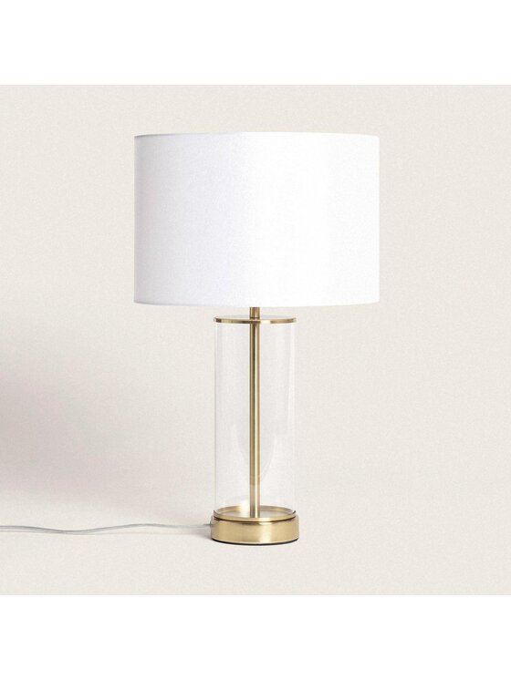 MIAhome MIAhome Lampa stołowa z metalu i szkła z włącznikiem dotykowym Złoty