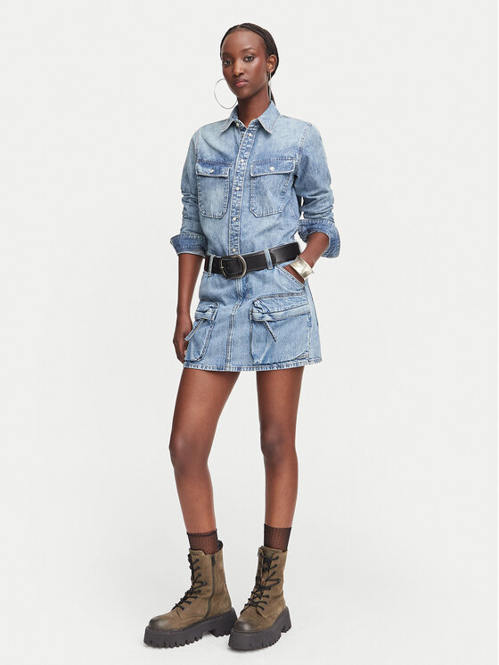 G-Star Raw G-Star Raw дънкова риза 2-pkt D30440-D539 Син Regular Fit