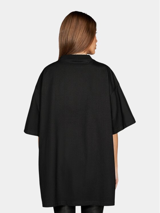 MADE BY SOCIETY MADE BY SOCIETY T-Shirt Noir Élément - T27904 Czarny Basic Fit