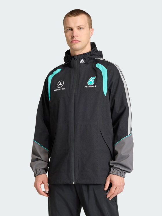 adidas adidas Kurtka przeciwdeszczowa 162813 Czarny Regular Fit