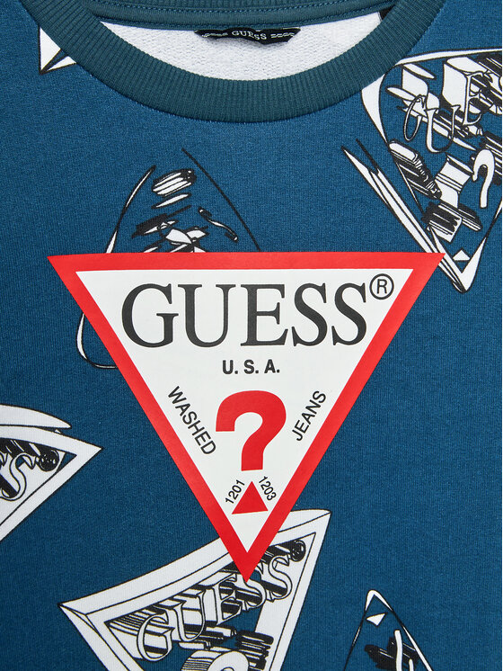 Guess Guess Džemperis N3BQ00 KAD73 Mėlyna Regular Fit