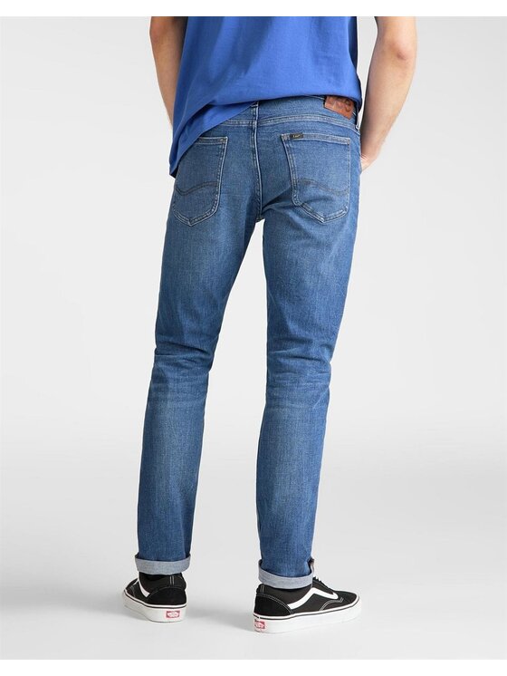 Lee Lee Jeansy LUKE Niebieski Slim Fit