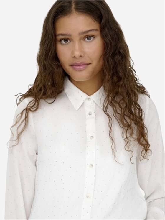 ONLY ONLY Camicia Onlzeke ls studio skirt Bianco Regular Fit