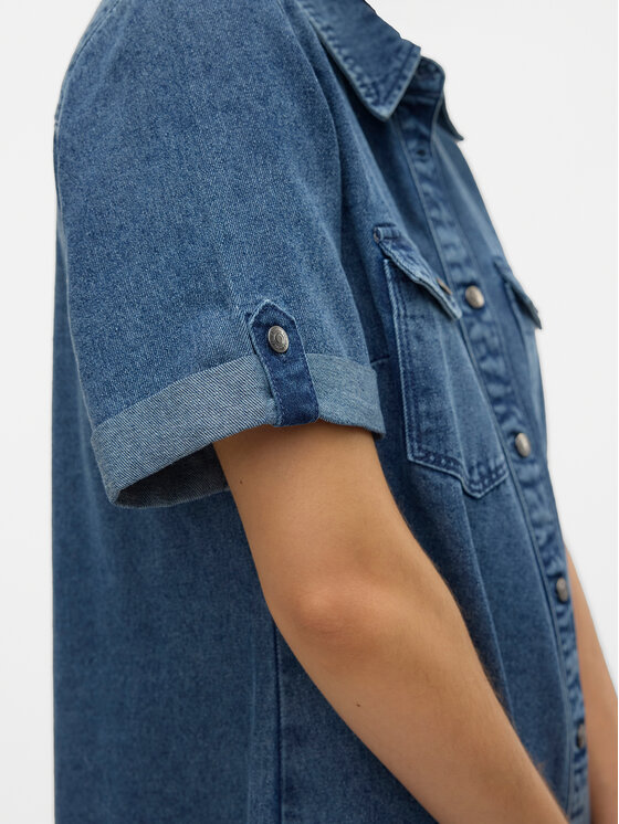 Vero Moda Vero Moda Sukienka jeansowa Jennie 10309665 Niebieski Regular Fit