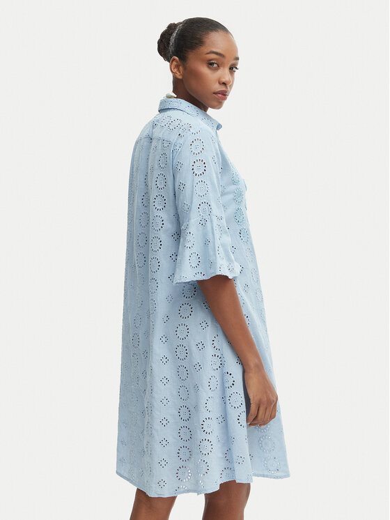 Iconique Iconique Сукня-сорочка IC25-006 Голубий Relaxed Fit