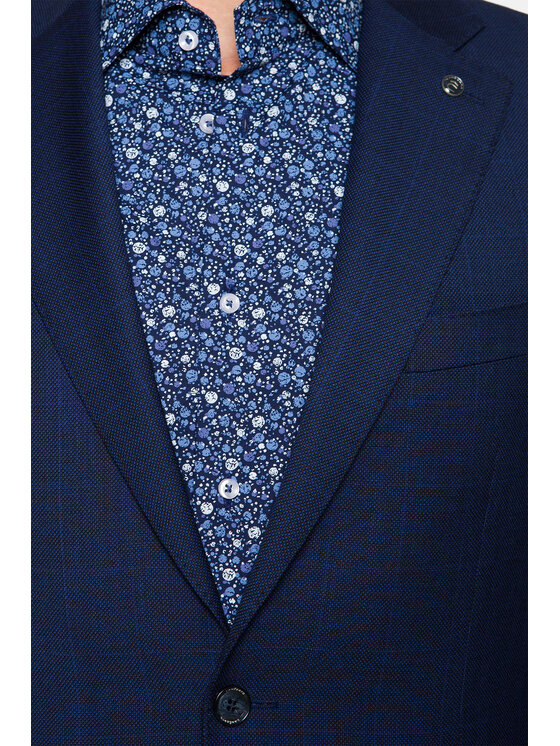 Lancerto Lancerto Garnitur 3 Granatowy Regular Fit