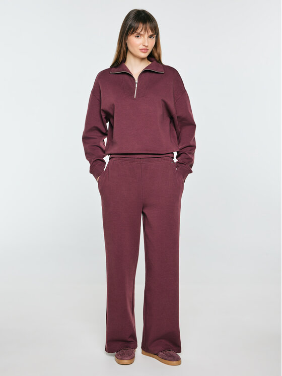 BIG STAR BIG STAR Spodnie dresowe DARIANAP Bordowy Basic Fit