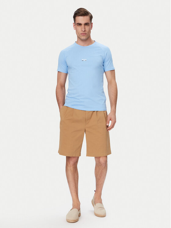 BOSS BOSS Тишърт 50517970 Син Slim Fit