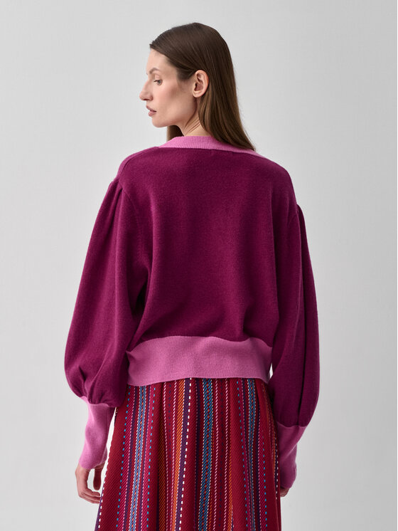 TATUUM TATUUM Sweter LILA A Fioletowy Casual Fit